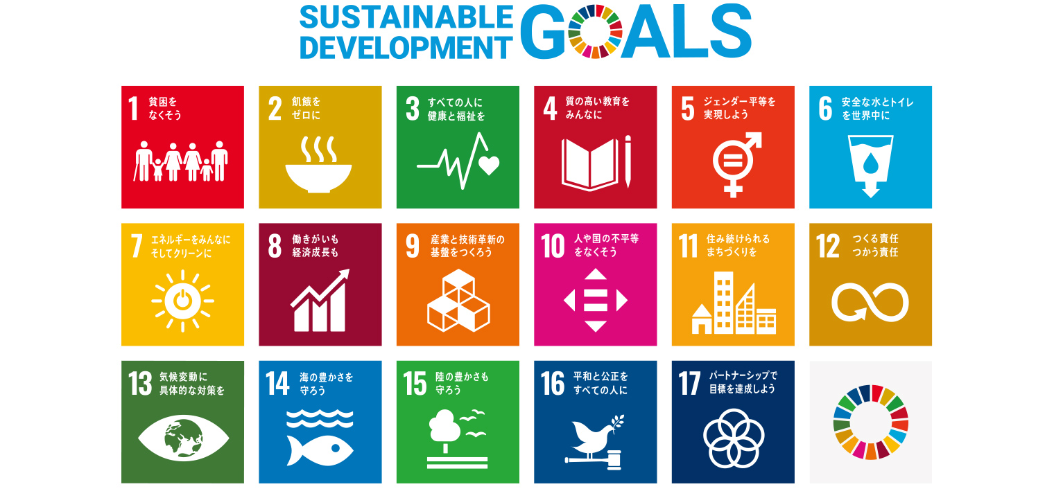 白光堂は、持続可能な開発目標(SDGs)を支援しています。